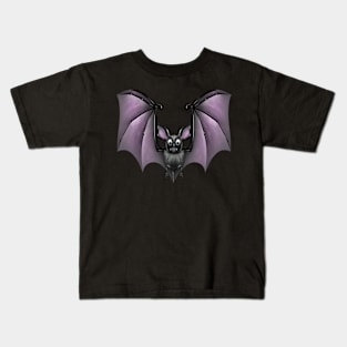 Bat on Black Background Kids T-Shirt